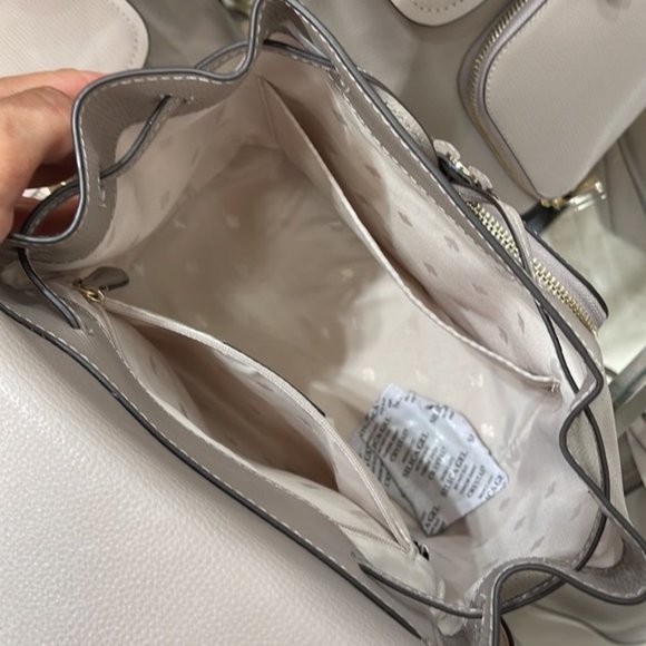 Kate Spade Darcy Flap Backpack Warm Taupe - Picture 13 of 16